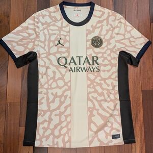 Nike Air Jordan PSG 23/24 Elephant Print Soccer Football Jersey Men's LG